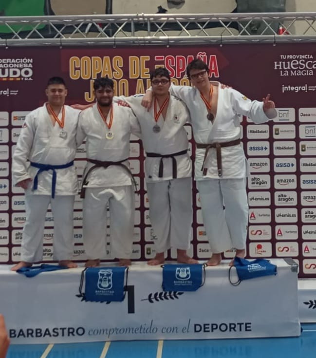 5 medallas en la Copa de España "A" Infantil y Cadete de Aragón. Barbastro, 15/11/25. Resultados